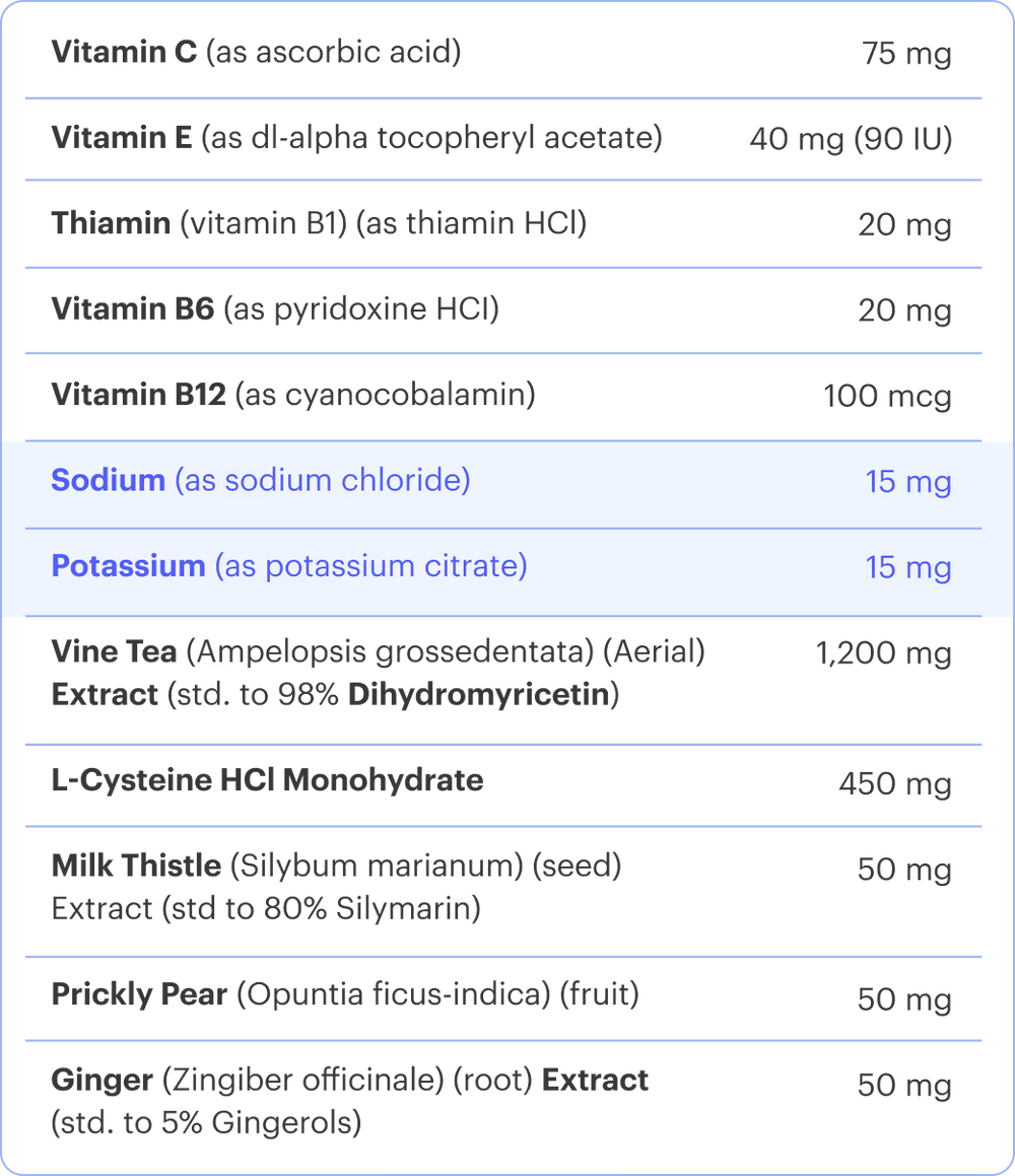 Nutritional label with sodium and potassium content on a black background