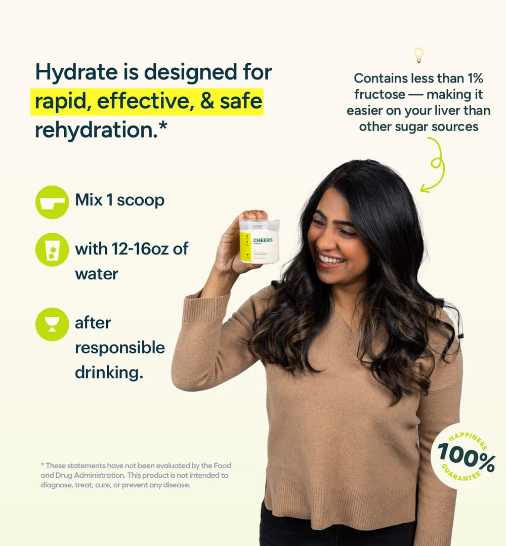Cheers hydrate infographic