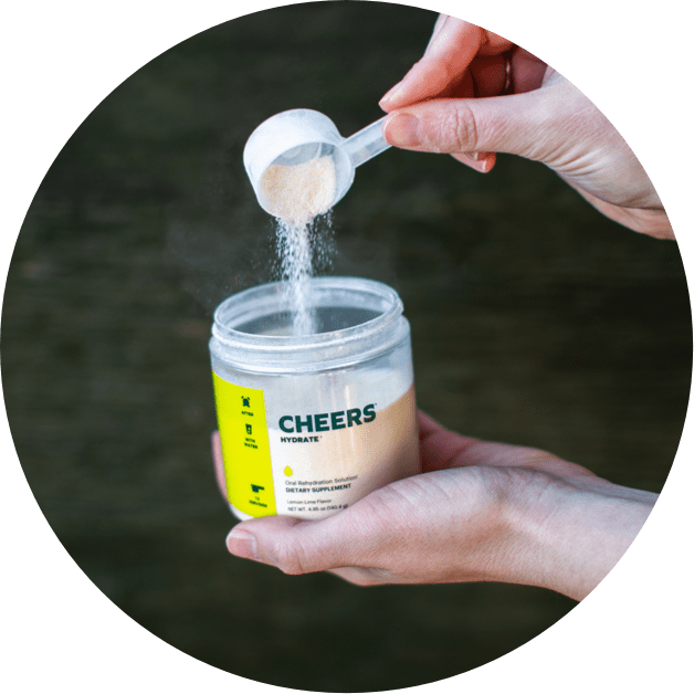 Cheers Hydrate jar and scoop