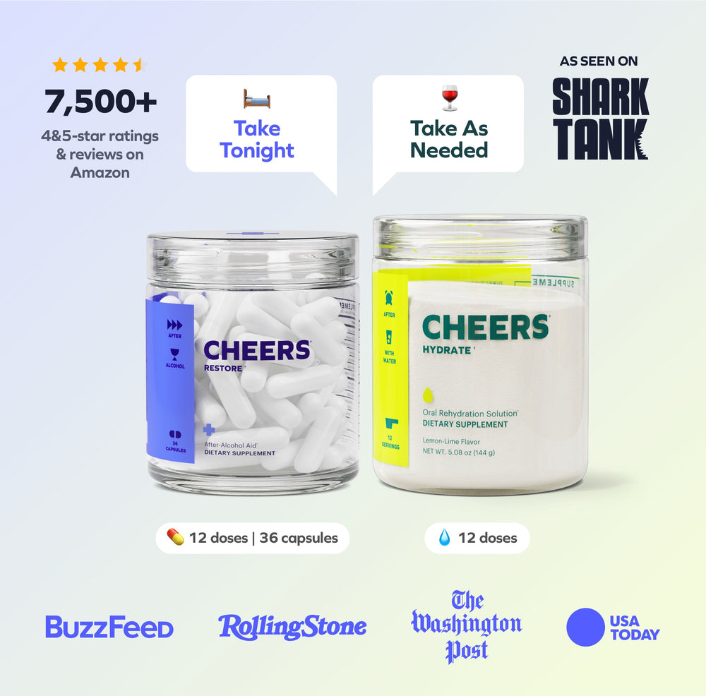 1 x Cheers® Restore & Hydrate Pack Monthly Subscription