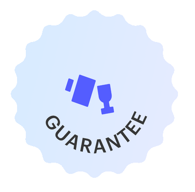 An animated badge for all the cheers guarantees