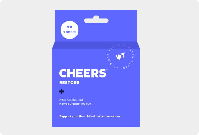 Cheers Restore 3-Dose Box of Single-Serve Packets (3 Individually Packaged Doses per Box)